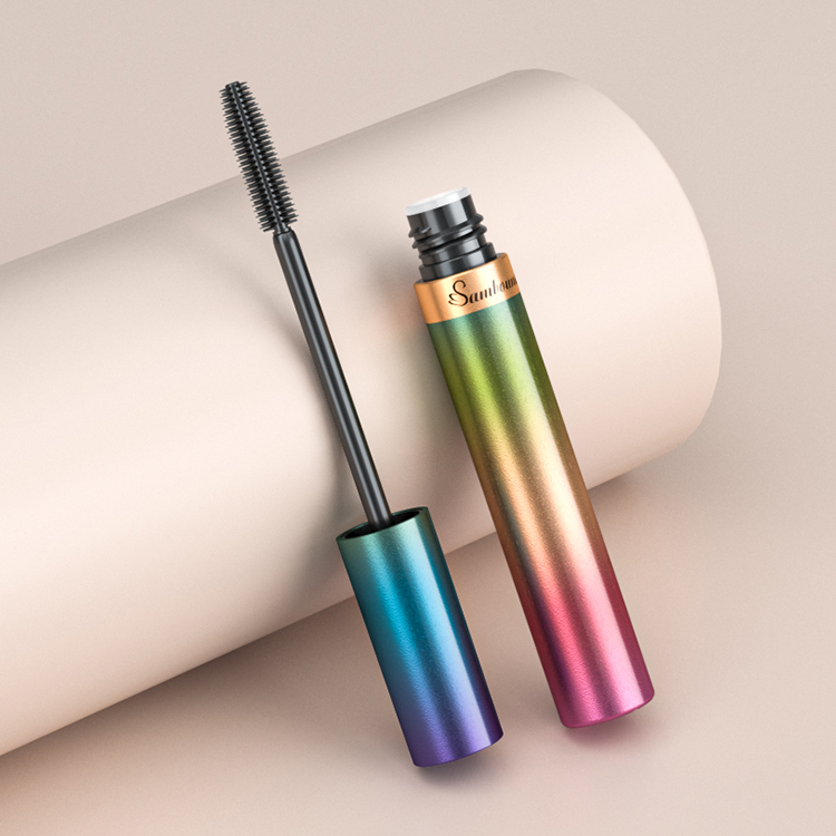 東莞廠家定制9.5ml睫毛增長(zhǎng)液分裝瓶漸變色空睫毛膏管包裝